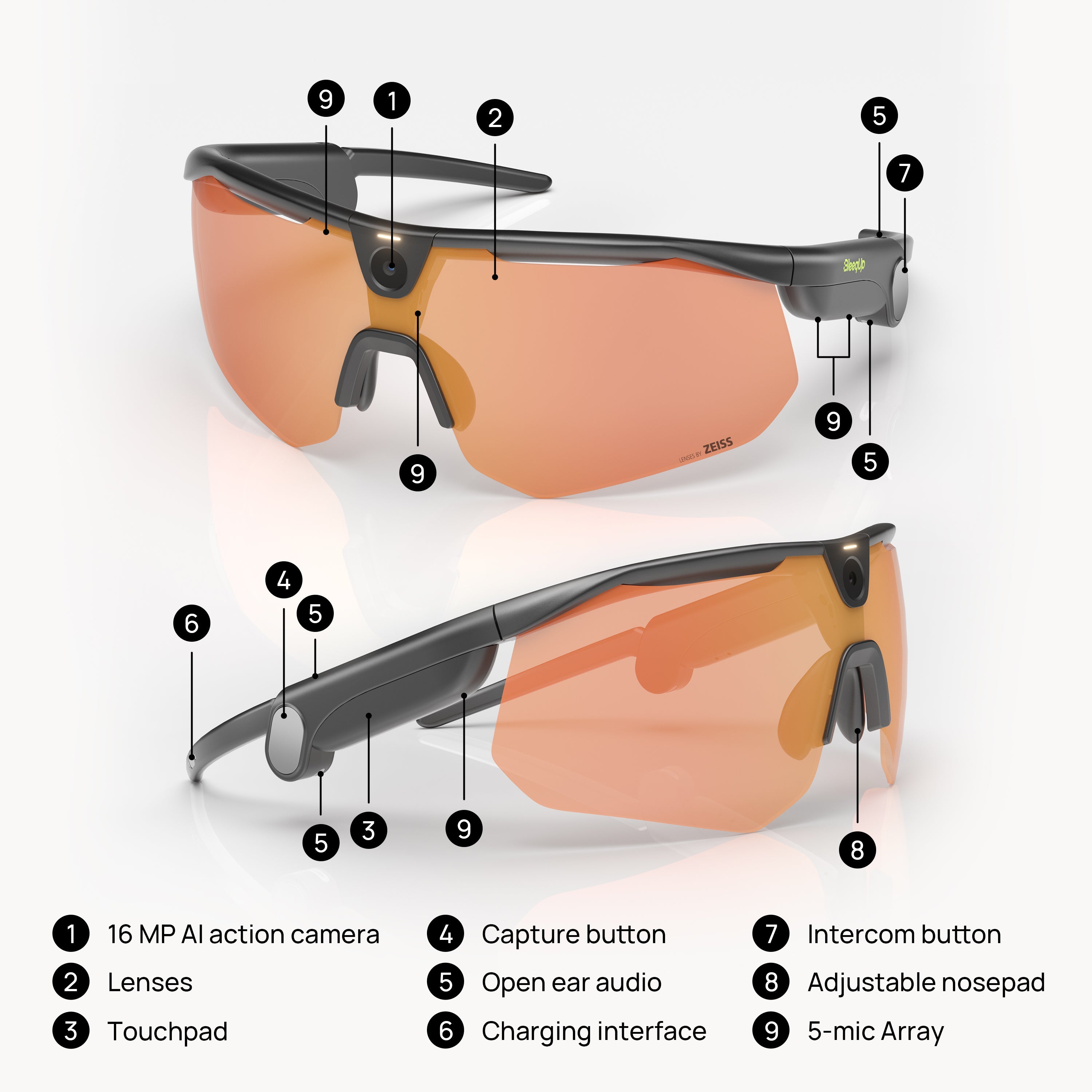 DELHI TORNADO Sport Smart Glasses